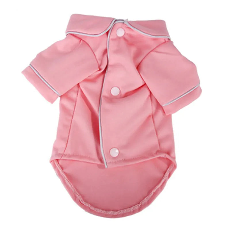 Soft Piped-Trim Dog Pajamas for Small & Medium Dogs