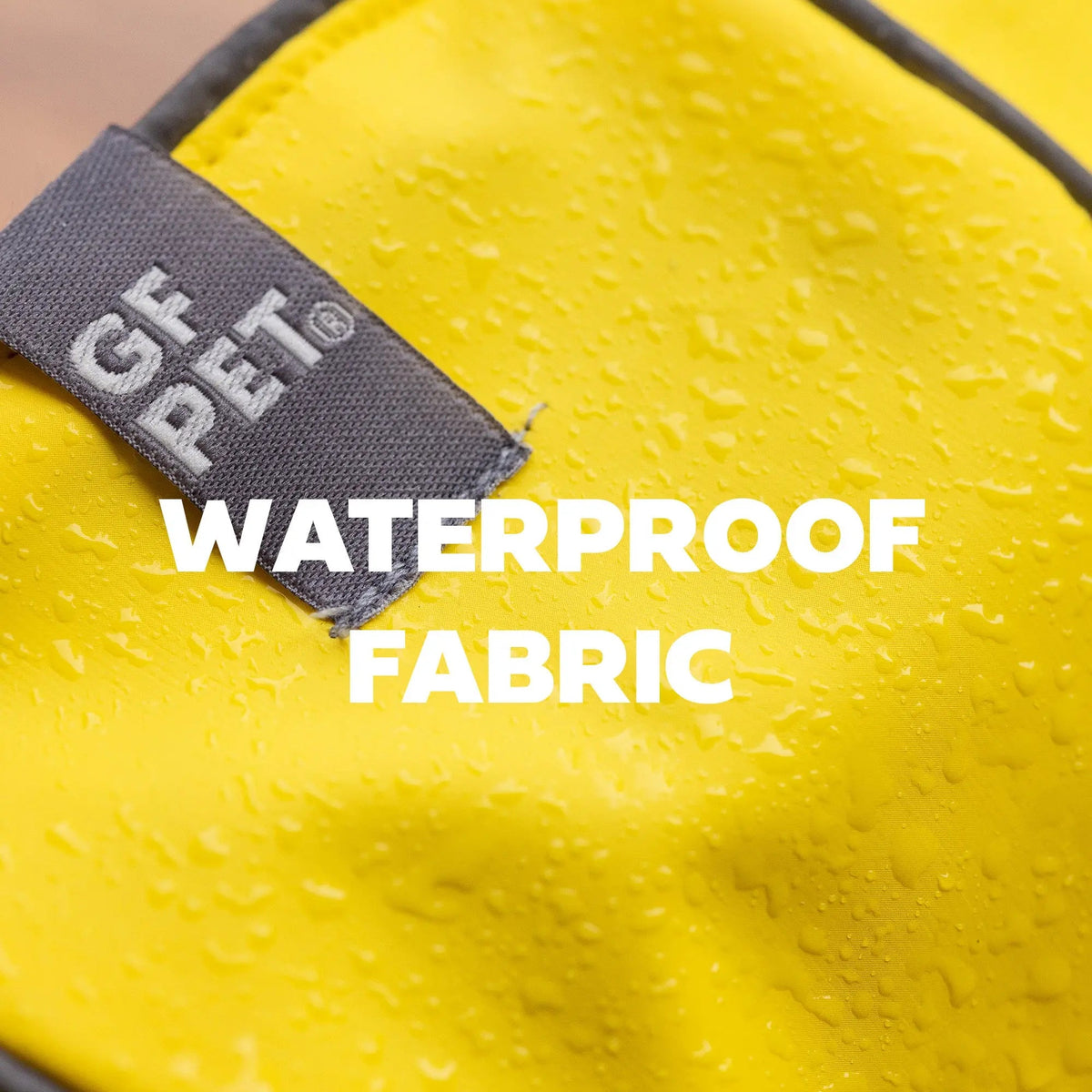Waterproof Reversible Dog Raincoat with Hood – Neon Yellow & Tie-Dye