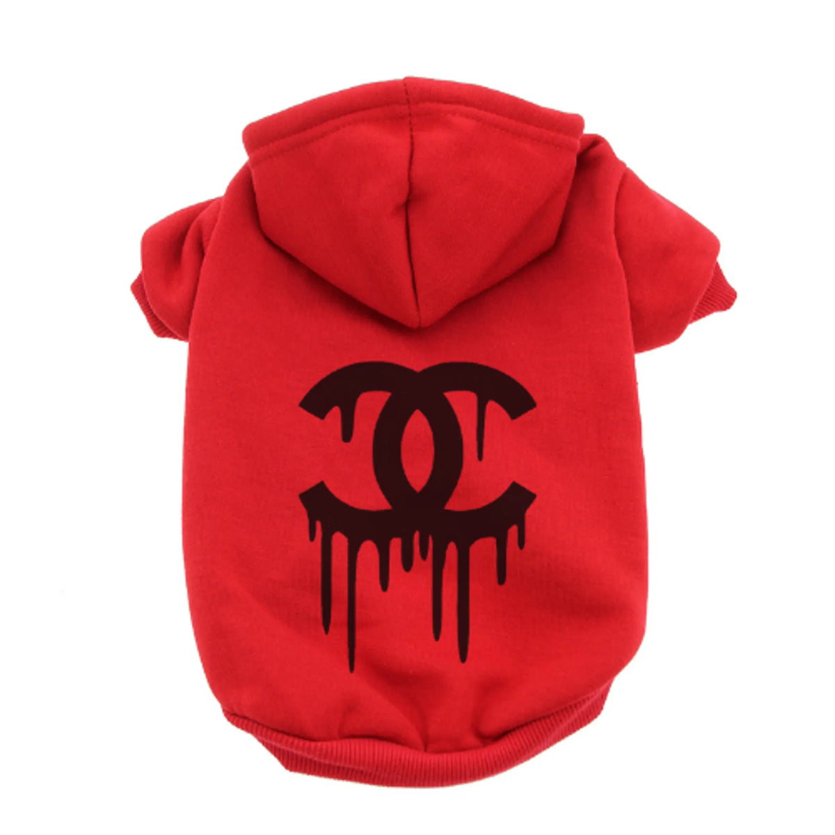 Designer-Inspired Dog Hoodie | Soft Poly-Cotton Pet Sweatshirt