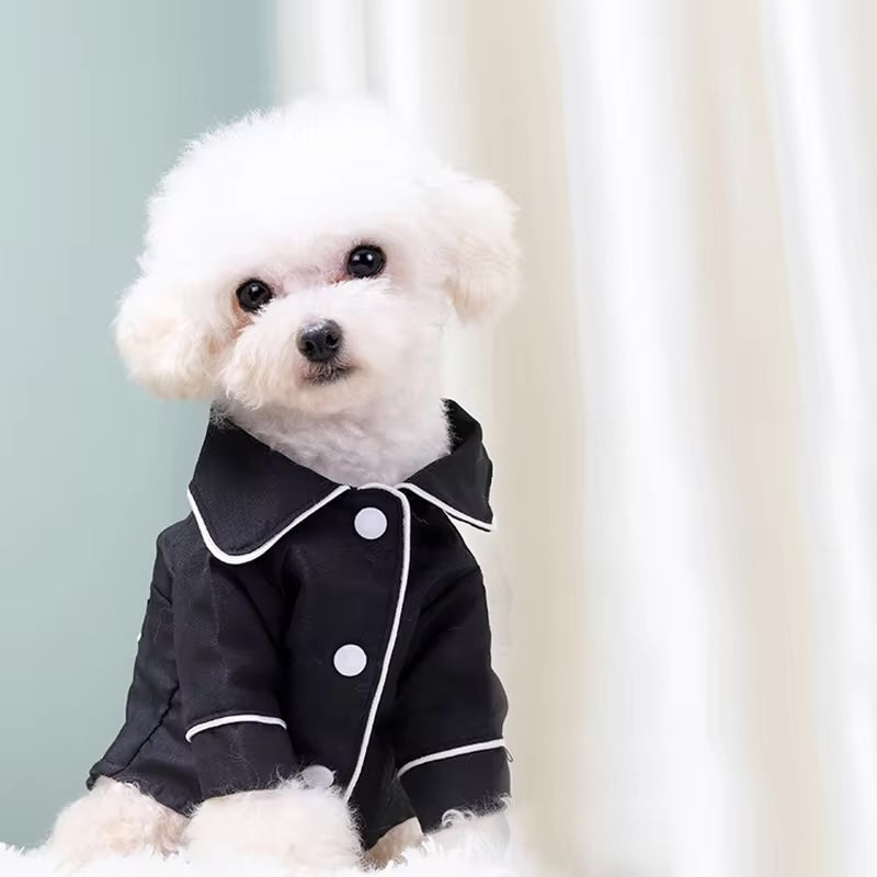 Soft Piped-Trim Dog Pajamas for Small & Medium Dogs