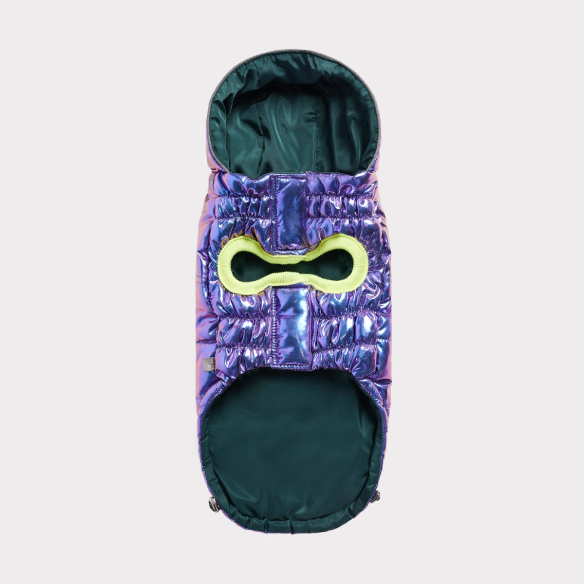 Recycled Dog Parka Iridescent | Weather-Resistant Pet Jacket