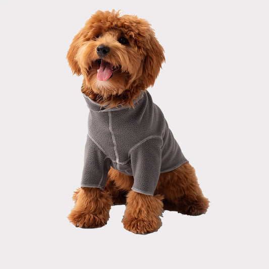 4-Way Stretch Fleece Base Layer for Dogs | Charcoal