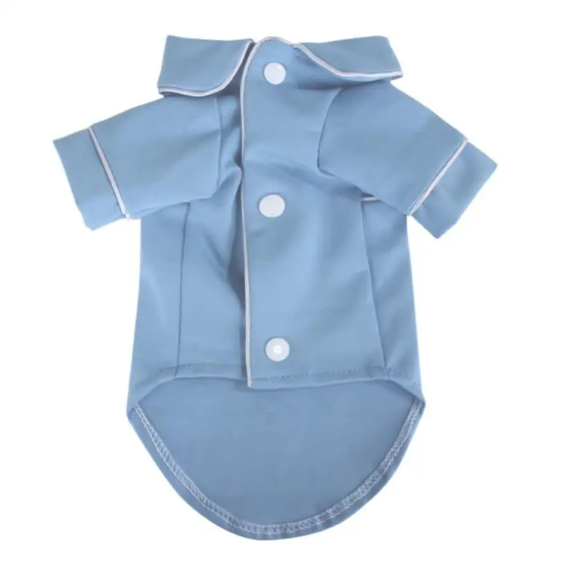 Soft Piped-Trim Dog Pajamas for Small & Medium Dogs