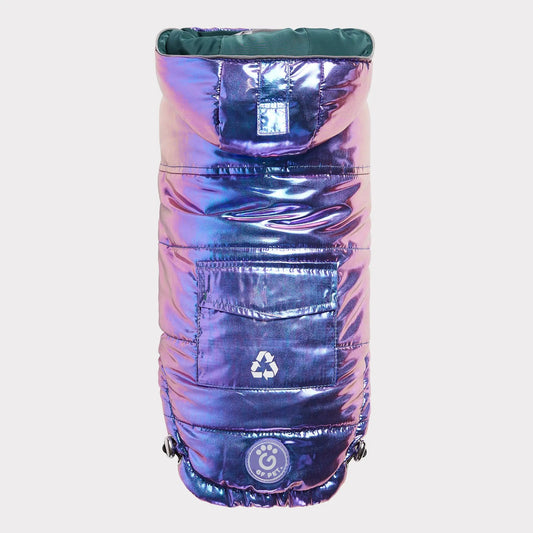 Recycled Dog Parka Iridescent | Weather-Resistant Pet Jacket