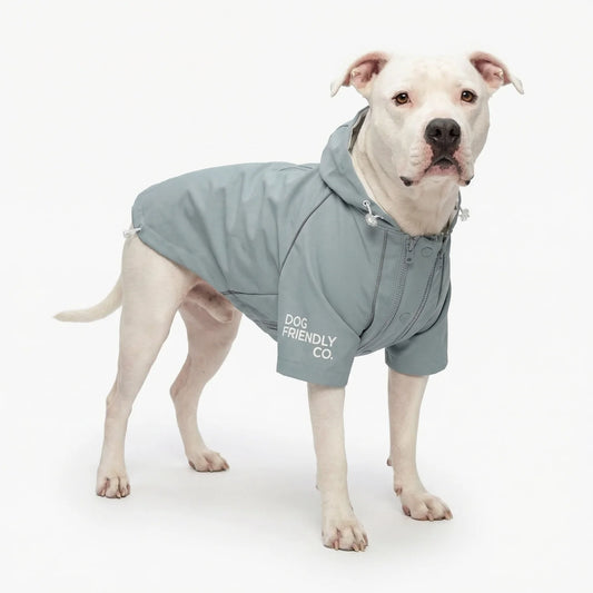 Waterproof Dog Raincoat Grey – Storm Pro All-Weather Protection