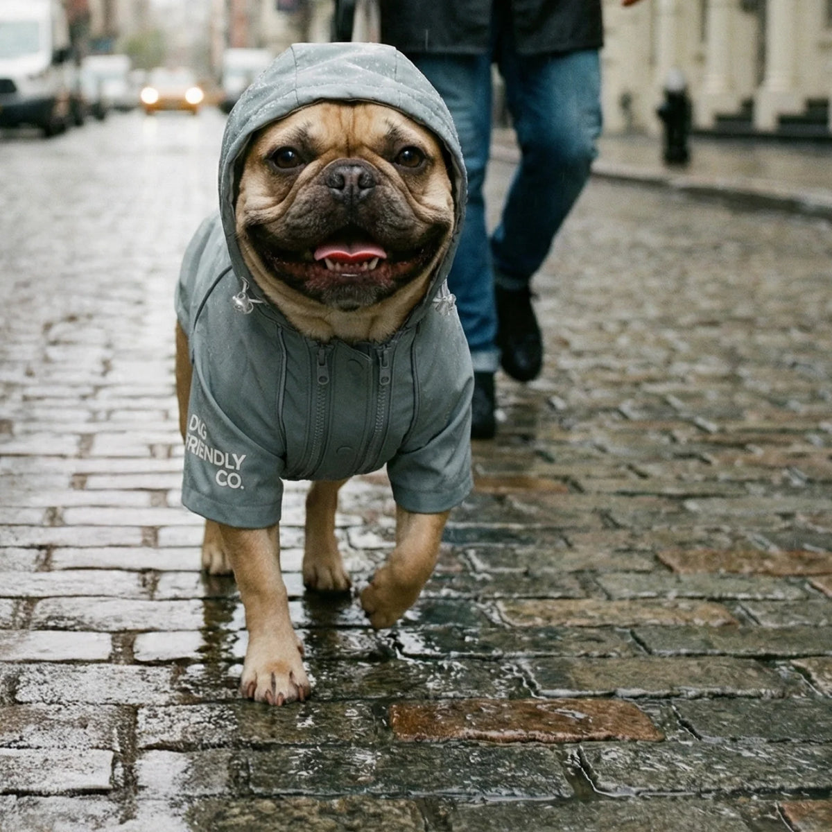 Waterproof Dog Raincoat Grey – Storm Pro All-Weather Protection