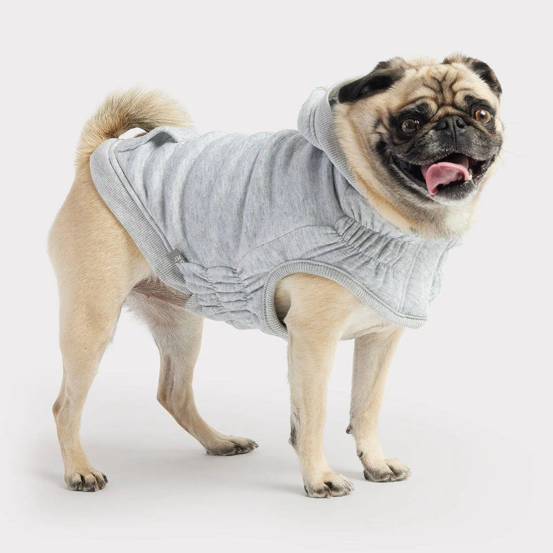 Dog Hoodie Heather Grey | Soft Fleece Pet Sweatshirt