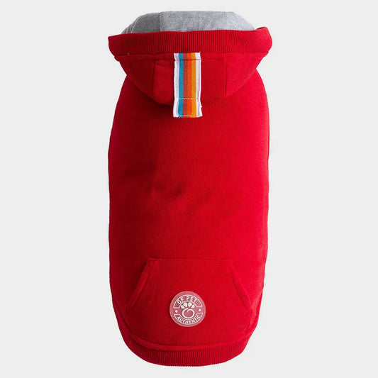 Red Dog Hoodie with Kangaroo Pocket | GF PET Urban