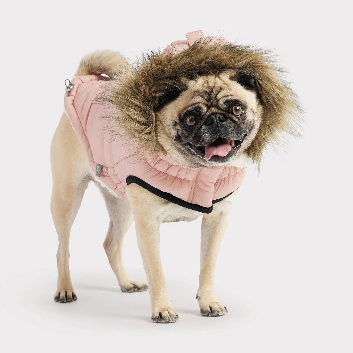 Water-Resistant Dog Parka Pink – Warm Winter Coat