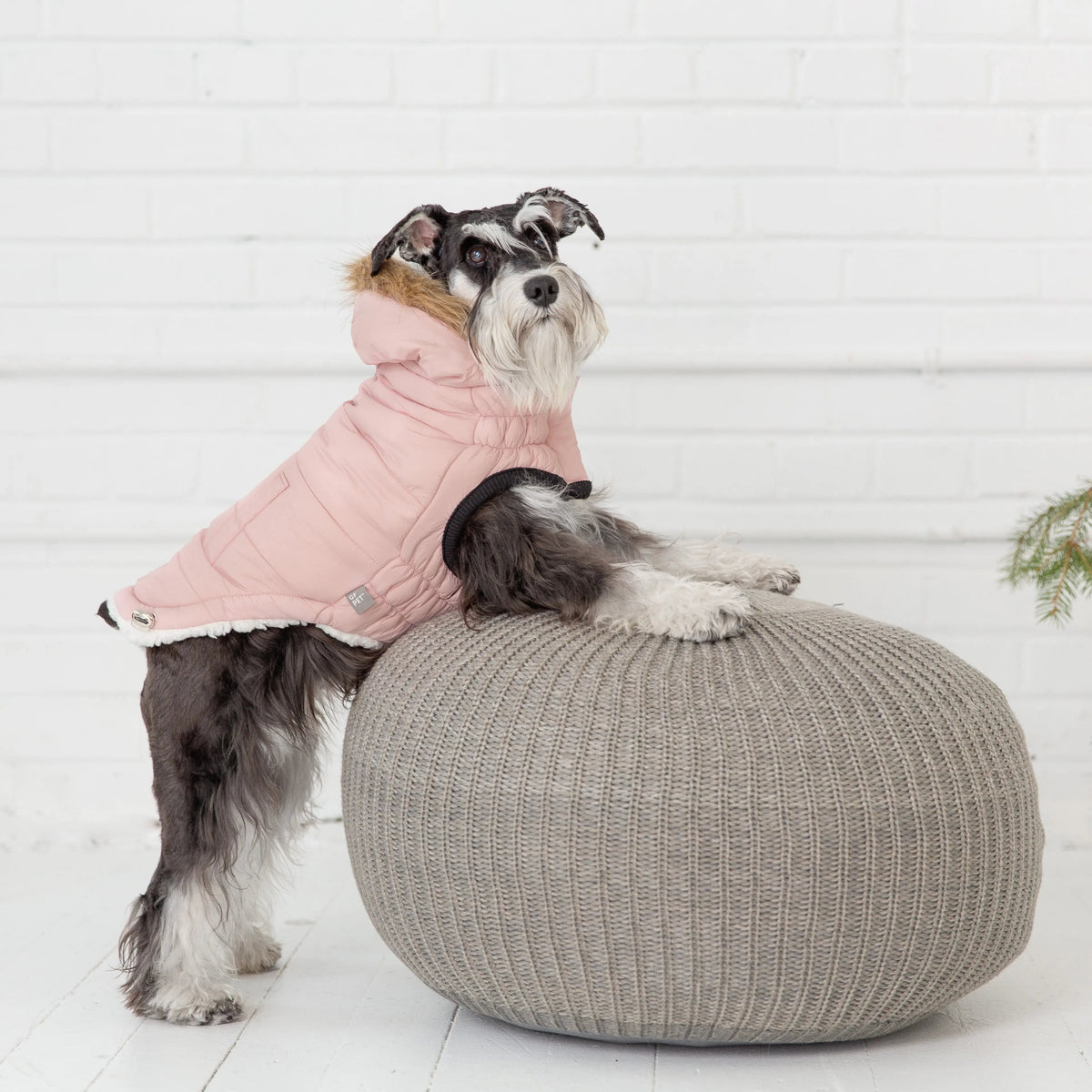 Water-Resistant Dog Parka Pink – Warm Winter Coat