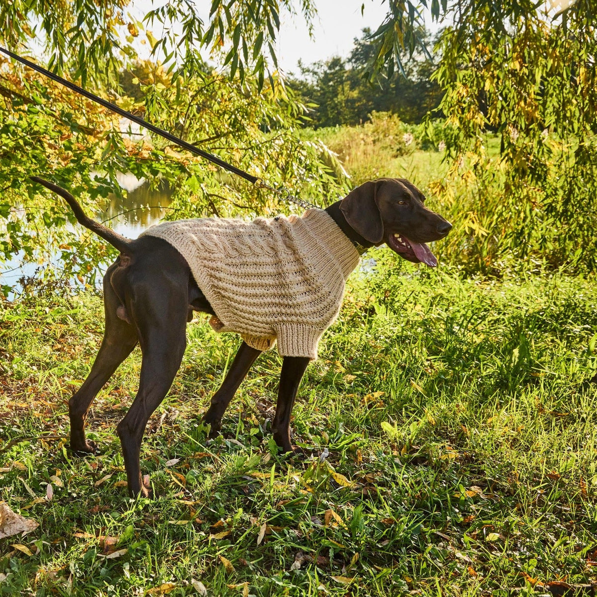 Irish Fisherman Cable Knit Wool Sweater – Classic Crew Neck