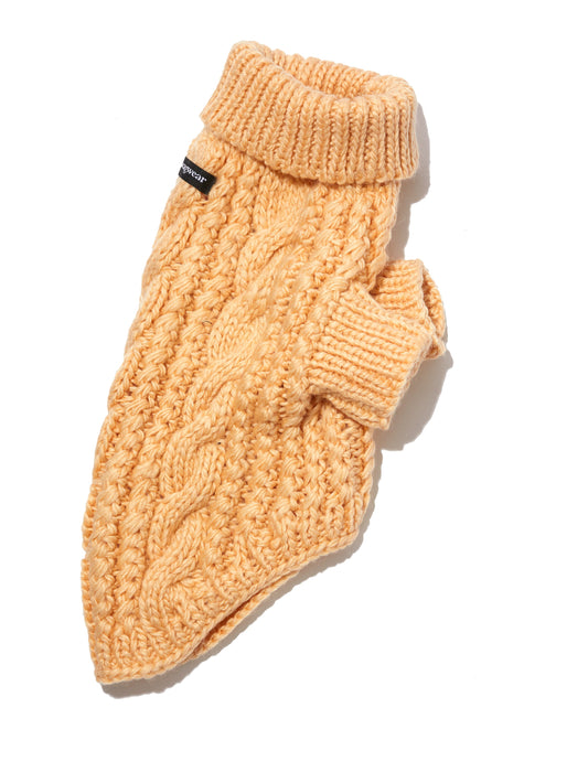 Irish Fisherman Cable Knit Wool Sweater – Classic Crew Neck